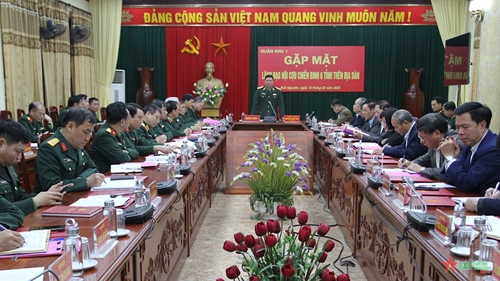 Hội nghị gặp mặt lãnh đạo Hội Cựu chiến binh trên địa bàn Quân khu 1
